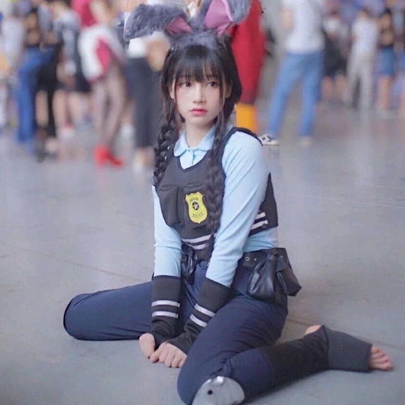クレイジー动物城cos Judyジュディウサギcos擬人服アニメコスプレ衣装フルセット