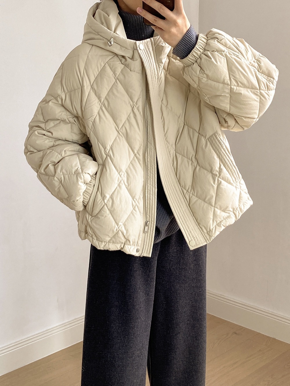 「言双」【高.品.質/急速発送】2025初春新品 中綿コート レディース綿ブルゾン トップス 大きいサイズ 保温 アウター 防寒 秋冬 防寒 ジャケット 体型カバー レディース メガ割 韓国ファッシ