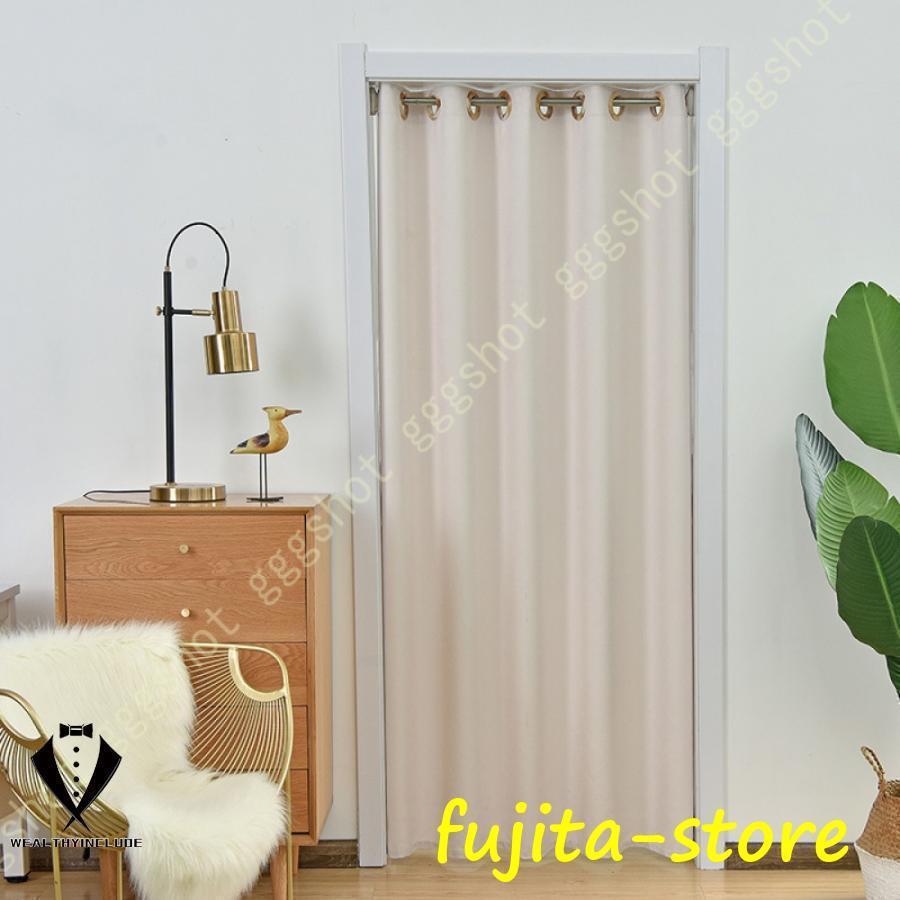 間仕切りカーテン アコーディオン れん おしゃれ 防寒 断熱 保温 暖簾 遮光 ドアカーテン 仕切り 冷気遮断 省エネ ロング 防音 目隠し北欧 無地 台所 寝室