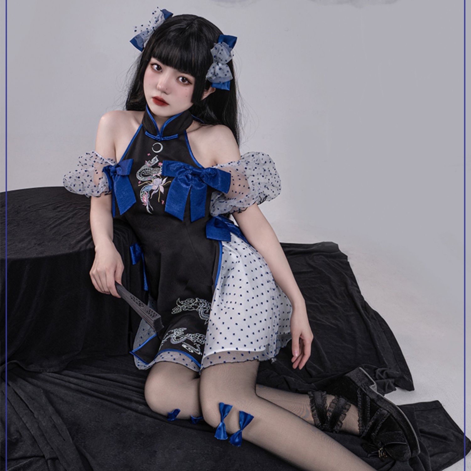 新作オリジナル高質中華風ロリータワンピース可愛い 二次元かわいい新作公主 かわいい ロリ学園祭 A8