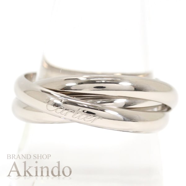 【新品同様】カルティエ トリニティ クラシック リング 現行モデル K18WG #62 22号 ホワイトゴールド メンズ Cartier 750 高級ジュエリー ハイブランド エレガント オシャレ 定