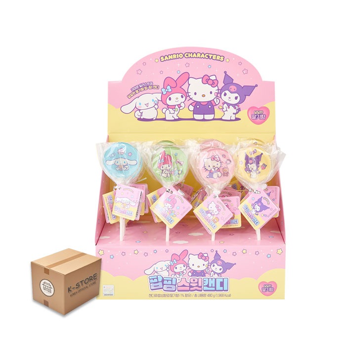 [業者向け] サンリオ ポッピングスイートキャンディ 20g (24 x 12) / 1BOX 韓国 お菓子