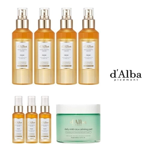 ダルバ プライムセラム 100ml × 4本 + 50ml × 3本 + カーミングパッド dalba 下地 dalba パック dalba 公式 dalba クリーム クリスマス 福袋