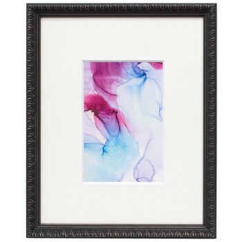 ラーソン/ジュール ハガキサイズ用マット付き額縁 シャルム 黒 ACMT-DB55301