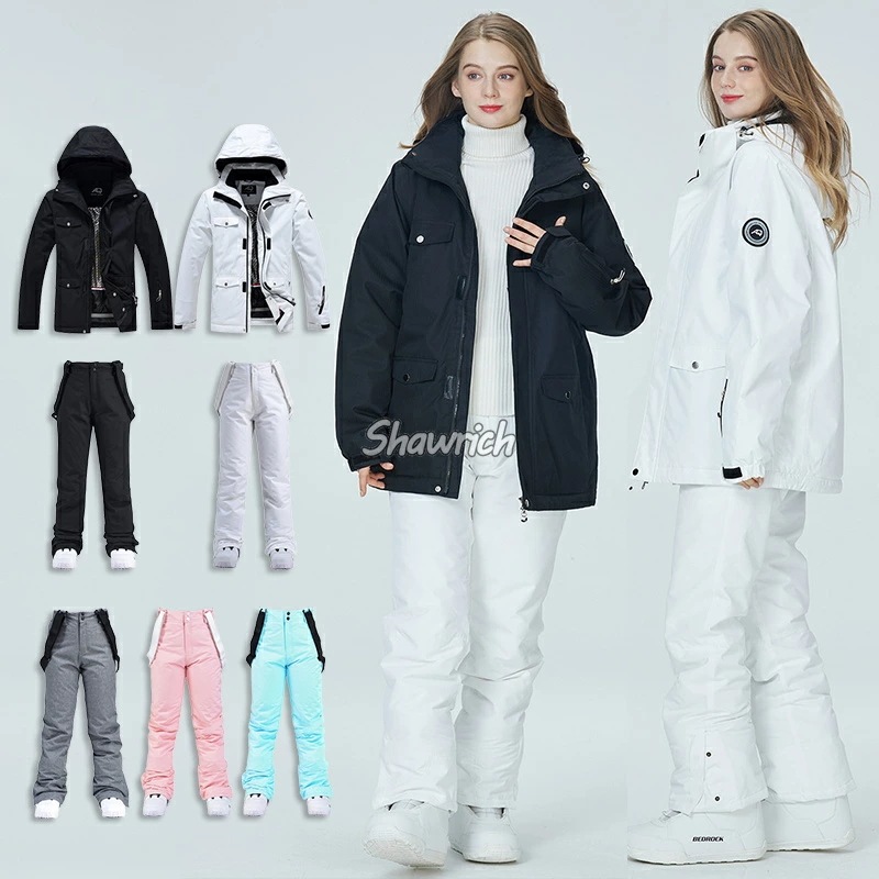 スノーボードウェア 上下セット スキーウェア メンズ レディース セットアップ スノーウェア ジャケット パンツ 防風防水防雪防寒保温通気 耐摩擦 韓国風 Snowboardwear 男女兼用 海外通