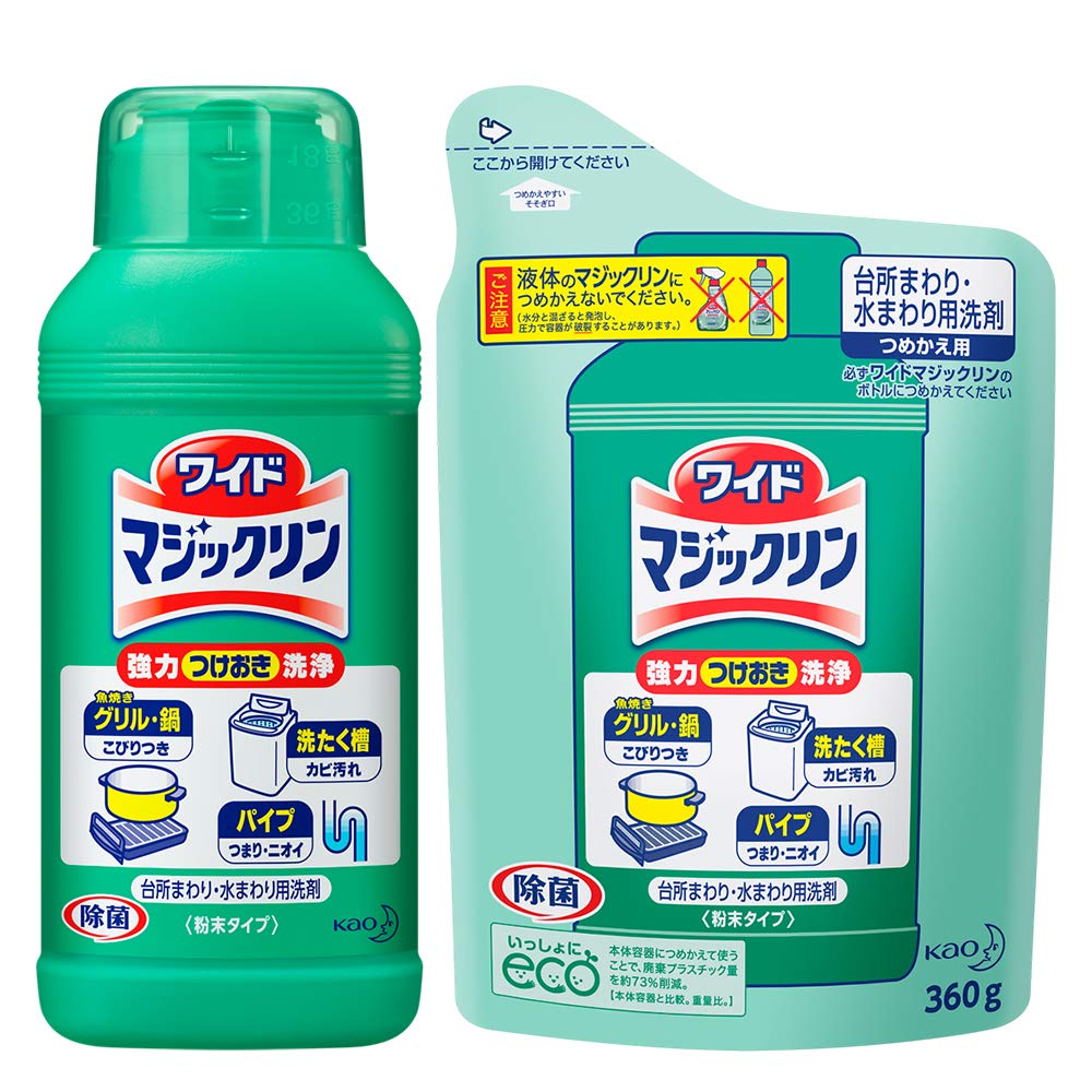 【まとめ買い】ワイド台所用洗剤 粉末 本体+替