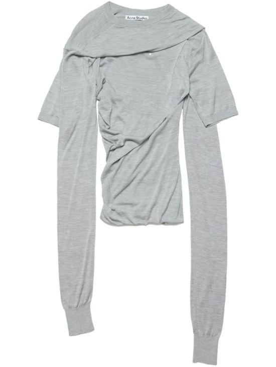 ACNE STUDIOS Women Tunic Tops A60569 KNIT000839AAB Grey