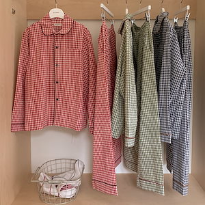 韓国人気パジャマ【Juuneedu】SIMONE ギンガムチェック 2size 210.jpg
