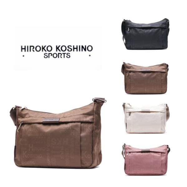 【レターパック配送】HIROKO KOSHINO SPORTS ヒロココシノスポーツ ヨコ型ショルダー HKO01 斜め掛け 鞄 超軽量 女性 人気 母の日