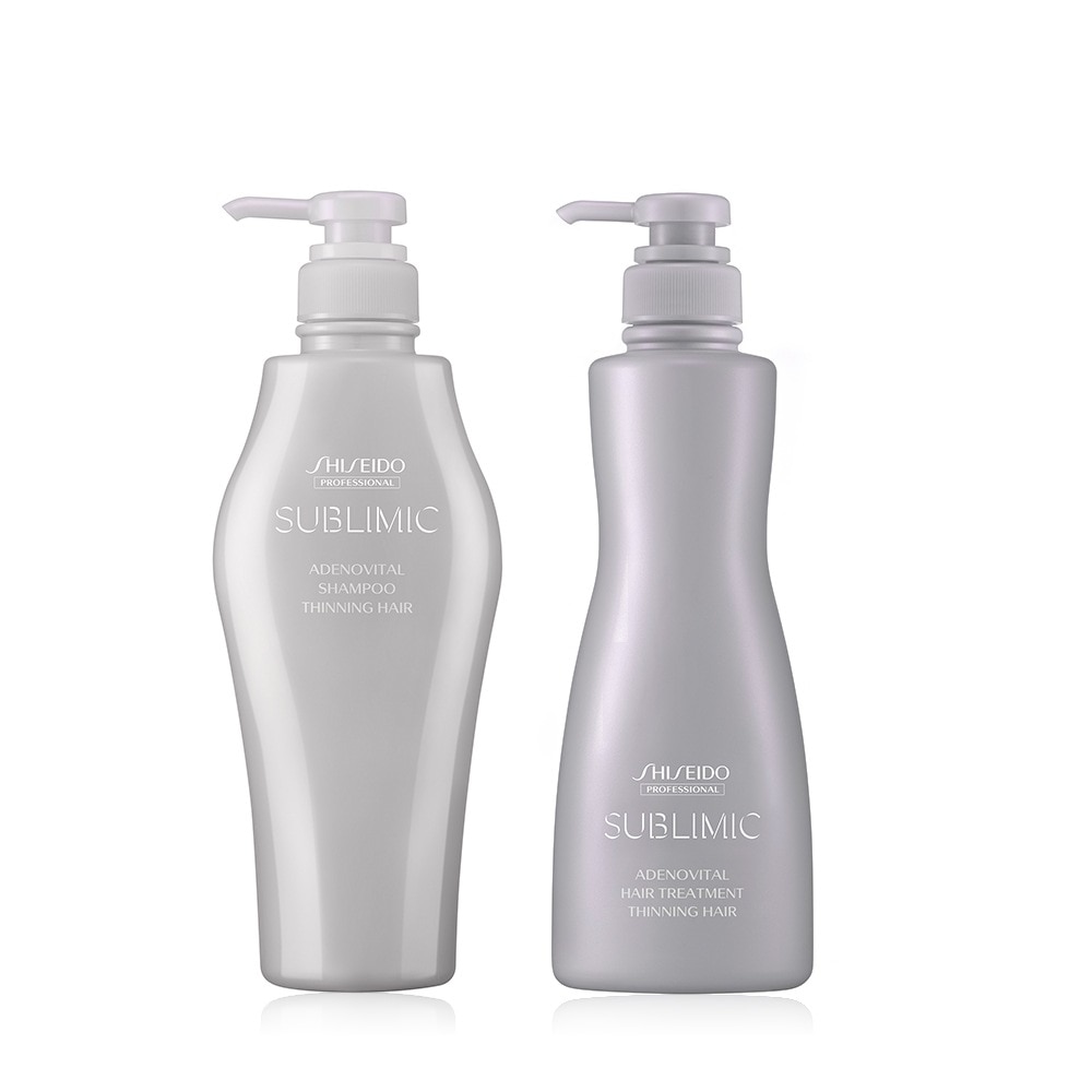 サブリミックアデノバイタルシャンプー500ml+トリートメント500g細い髪用+サンプルパックプレゼント