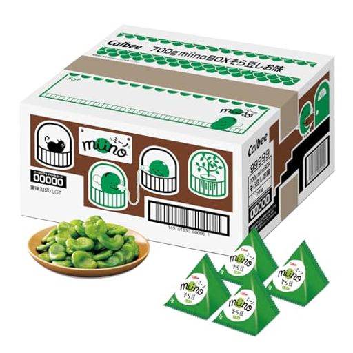 [BROAD BEANS] カルビー MIINOBOX そら豆しお味 700G EC限定 大容量 小分け 個包装 お菓子 おやつ おつまみ 間食 そら豆 節分 豆まき