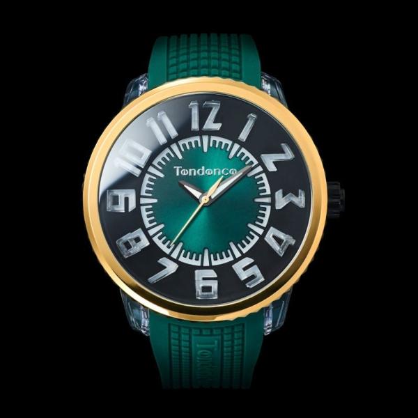 腕時計 Tendence テンデンス TY532001 メンズ アナログ ブラック グリーン 国内正規品