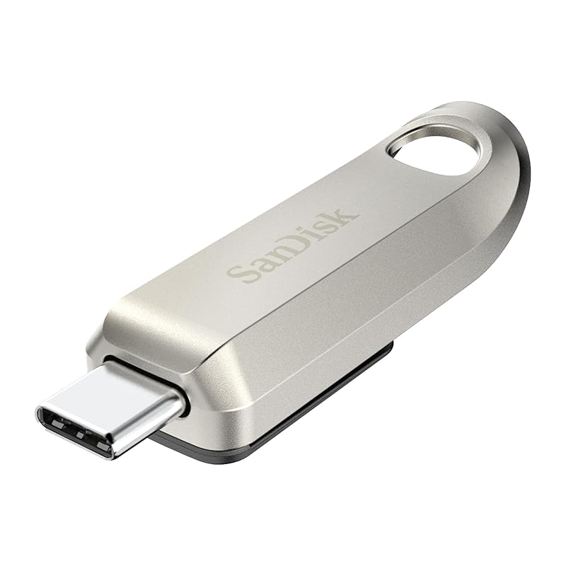 SanDisk 128GB ウルトララックス USB Type-Cフラッシュドライブ - 最大400MB/秒USB 3.2 Gen 1プレミアムメタルデザイン - SDCZ75-128G-G46