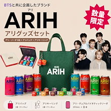 [BTS愛用] [企画限定】BTS × ARIH アリ デュアルバイオティックソーダ 355ml 8缶 + ARIH BAG ランダム + キーリング ランダム