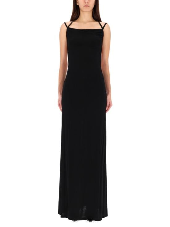 MARINE SERRE Women Dresses WDR335A CJER0022BK99 Black