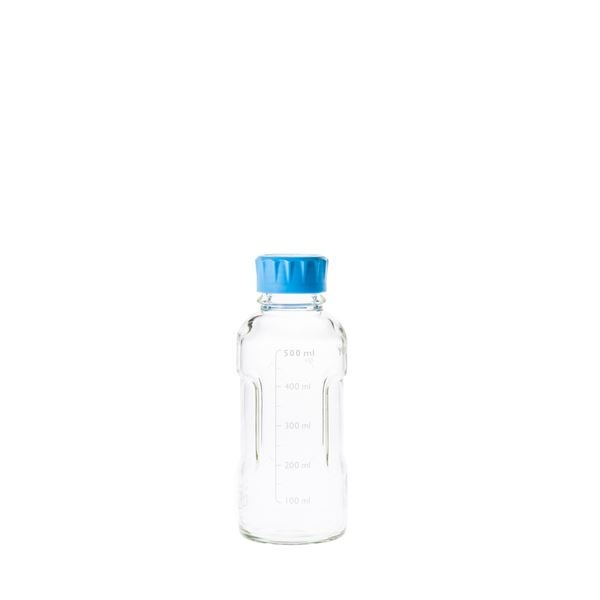 (柴田科学)ユーティリティーねじ口びん 水キャップ付 500mL(4個) 017310-500A