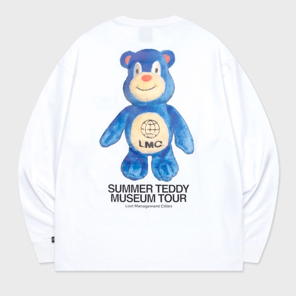 LMC サマーテディミュージアムツアーロングシルバー T シャツホワイト