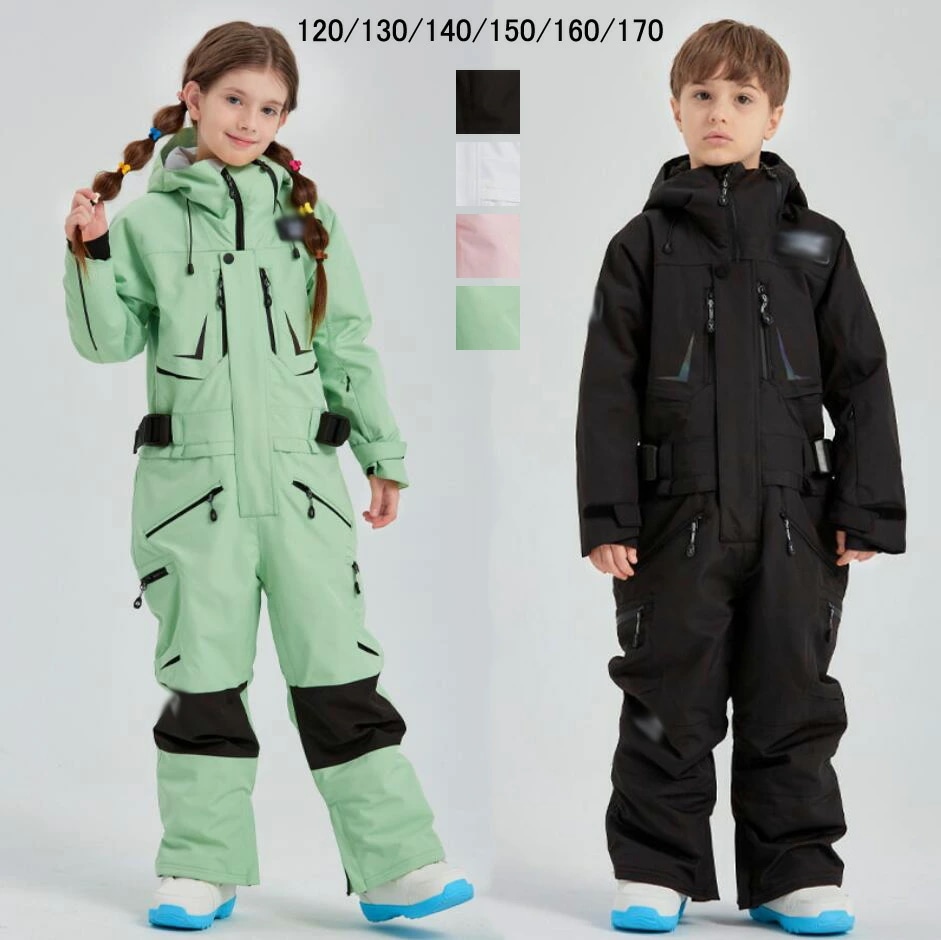 爆売れ中可愛い スノボーウェア オールインワン キッズスキーウェア 男の子 女の子 スノーボードウェア 子供用 ジュニア スノボ スノーボード スノボー スキー スノボウェア スノーウェア ボードウェ