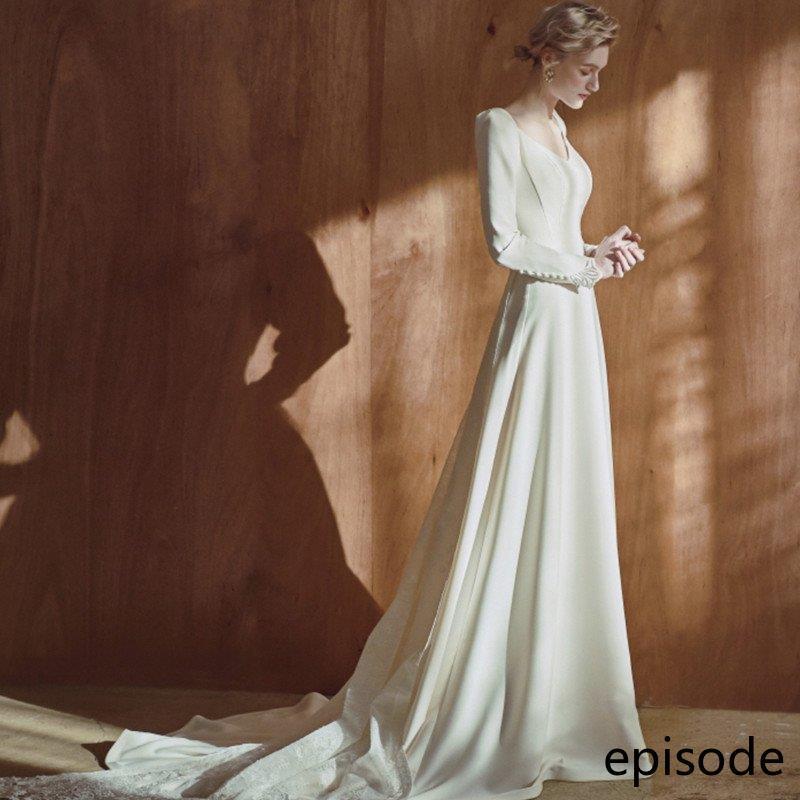 新品ウェディングドレス ウエディングドレス白 パーティー 可愛い 花嫁ロングドレス 結婚式 トレーンライン 二次会 フォームドレス お呼ばれ 挙式 12,099円