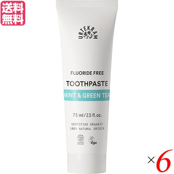 歯磨き 歯磨き粉 ハーブ ウルテクラム ミントアンドグリーンティー 歯磨き 75ml 6個セット