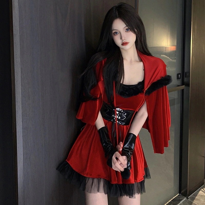 ハロウィン コスム コスプレ セクシー 小悪魔 制服 ロールプレイ 純粋な欲望 女装 Cos 衣装