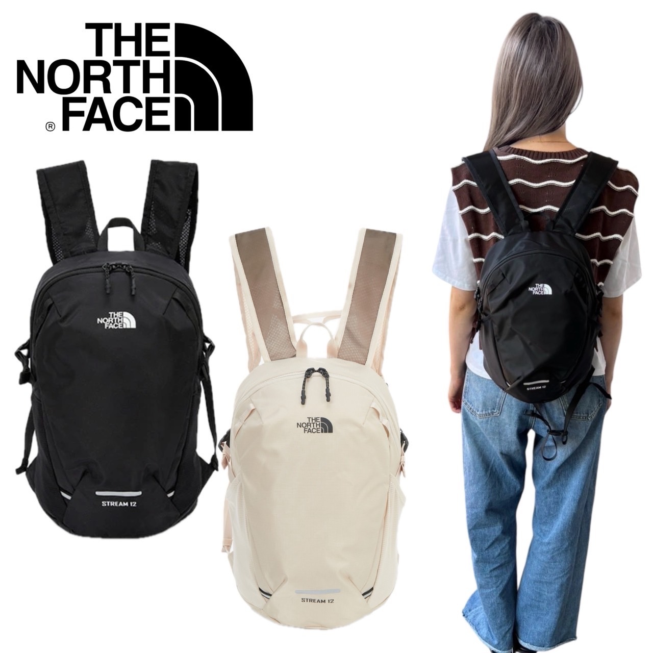 ザ ノースフェイス リュック カバン バックパック NM2SR11A/C リュックサック 12L 通学 メンズ レディース THE NORTH FACE STREAM 12
