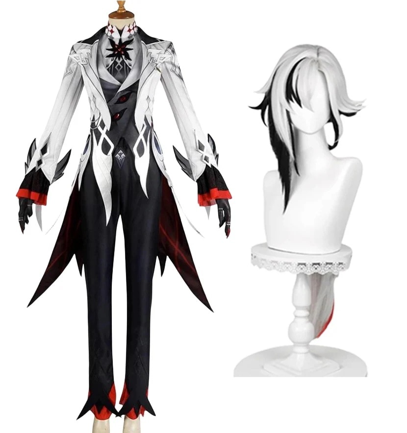 コスプレ衣アルレッキーノ原神Genshinげんしんウィッグ付き制服イベントパーティー変演出服クリスマスパーティー30%までに制限