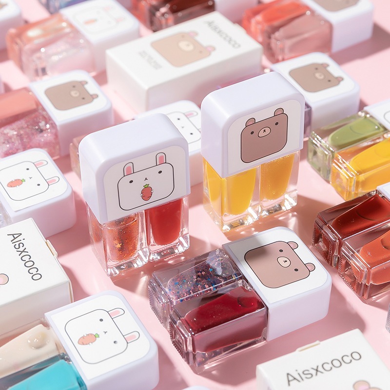 ジェミニ水性マニキュアベーキング不要長持ち速乾性ティアオフヌード透明無臭マニキュア