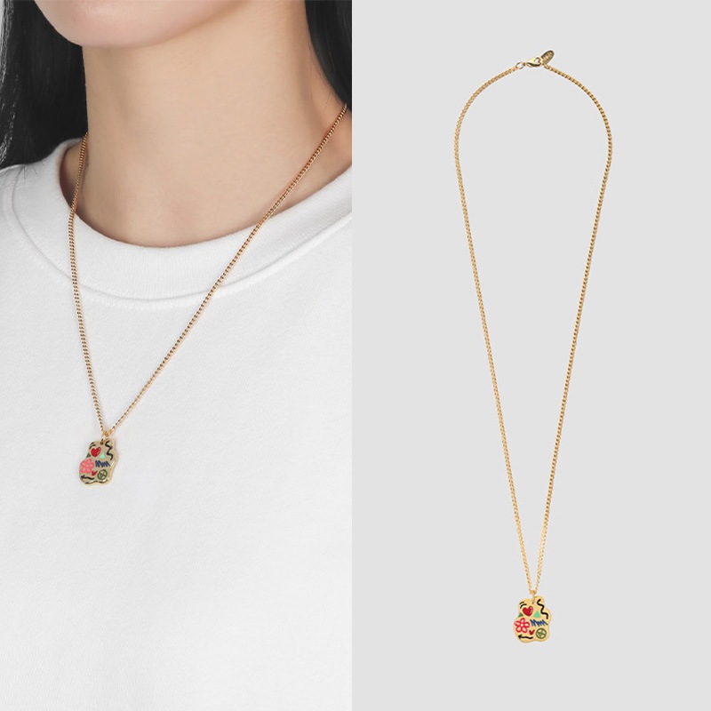 [SILVER925]ドゥードル ネクリス(18K ゴールド プレート）韓国ファッション 韓国人気ジュエリー 11,622円