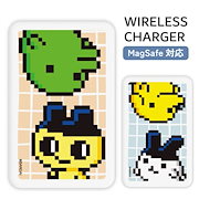 日常使い|たまごっち モバイルバッテリー ワイヤレス magsafe まめっち くちぱっち キャラクター グッズ スマホ 持ち運び 携帯 充電器 充電 iPhone Android 5000mAh マグセーフ|バッテリー・充電器