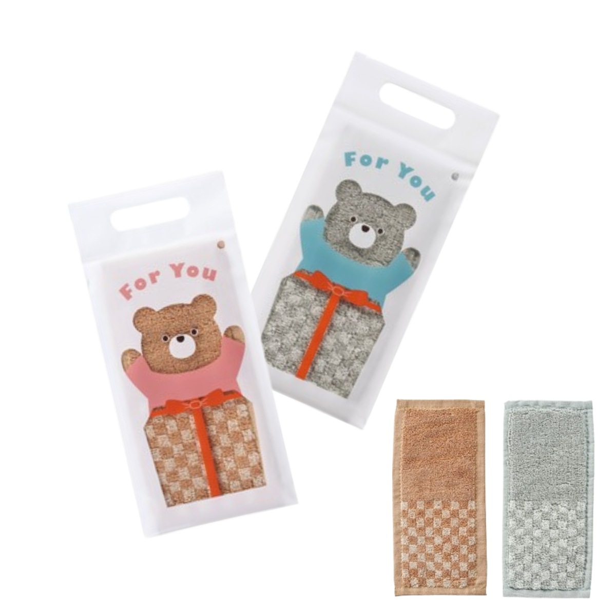 120枚セット ハピフルハーフハンカチタオル 200×100ｍｍ アニマル 保育園 子供会 イベント 粗品 景品 ノベルティ 記念品 参加賞 プチギフト