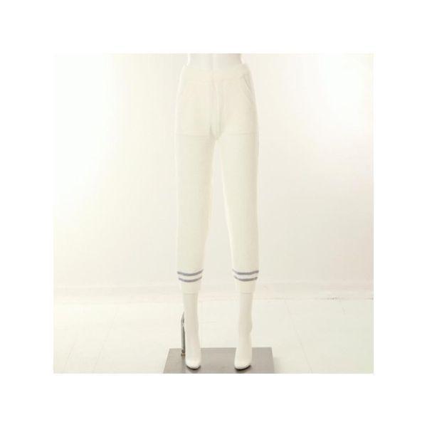 ビーナス ノーマル Vネック 編み込み ジャカード セーター 女性用 下着 室内着 パンツ VEP3976W IV C_P410475605