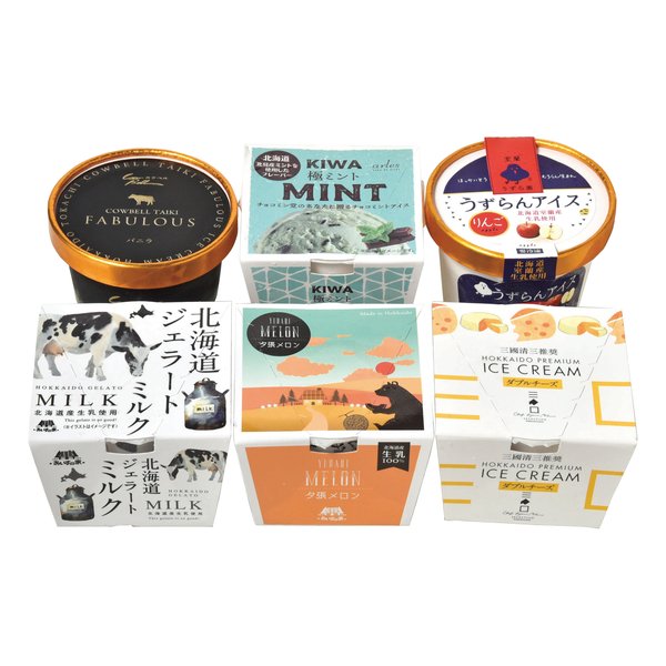 北海道ご当地アイスギフト6個セット ZOA250260654