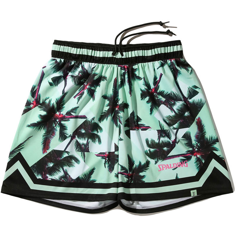 ジャージーショーツ パームツリー バスケットボール ＷＵＰニットハーフ・３／４パ・ smp25007-4300