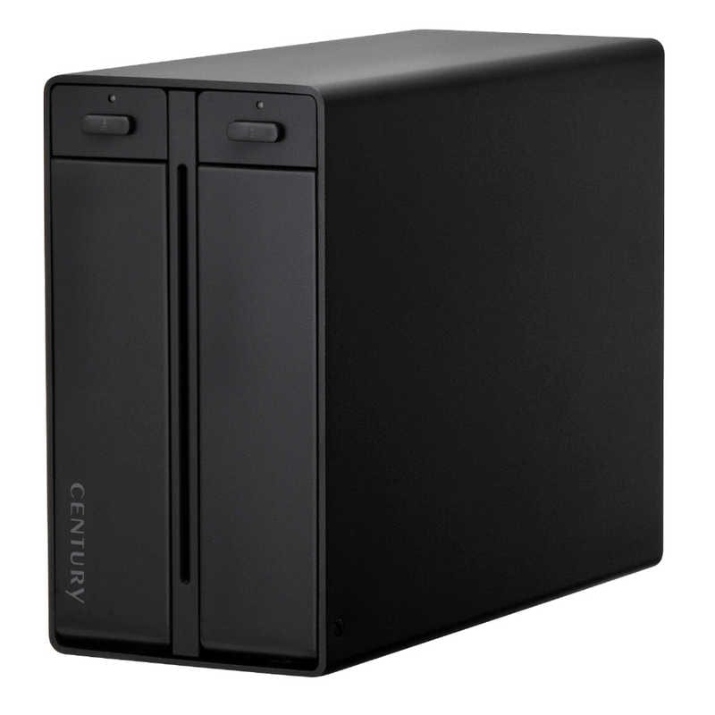 センチュリー　USB3.2 Gen2 Type-C接続 RAID機能付き 3.5インチSATA6G 2bay HDDケース 裸族 ［3.5インチ対応 /SATA /2台］　CRTS35U32C