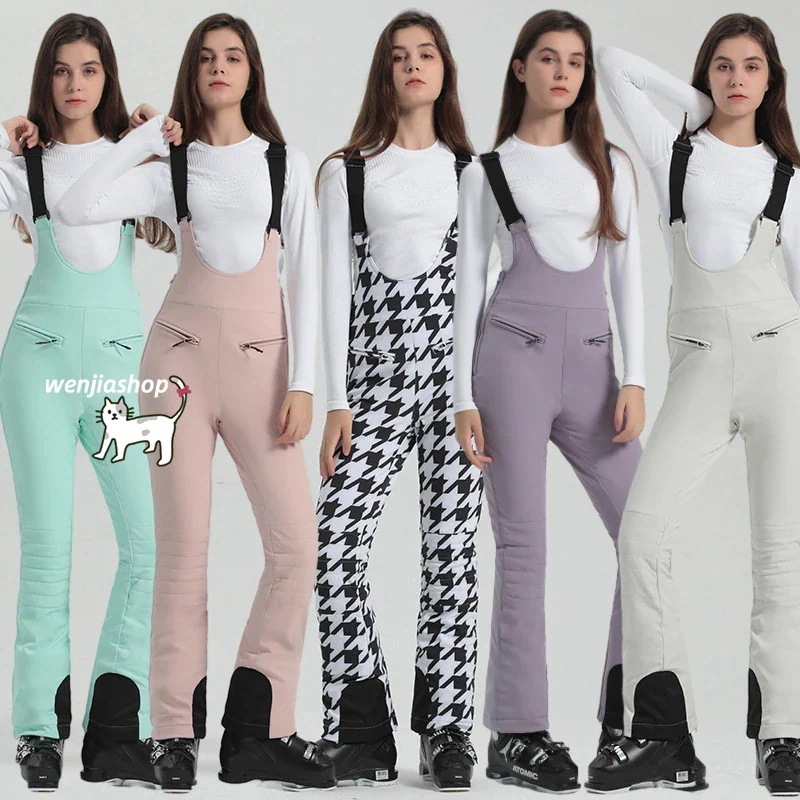 【急速出荷!】スノーボードウェア パンツ レディース 2023 2024 新作 15000mmH2 オールインワン ワンピース スノボウェア スノーウェア スキーウェア スノボーウェア 韓国風 防風