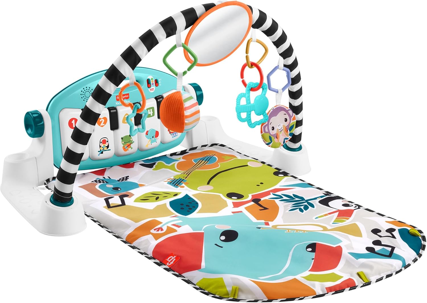 フィッシャープライス(fisher price) あんよでキック! 感覚が育つ4WAYバイリンガル・ピアノジム 赤ちゃん・幼児おもちゃ 室内遊具 ベビージム ・ プレイマット ・ 英語 ・ 外国語 0