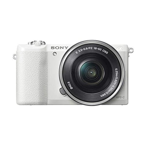 【中古】ソニー ミラーレス一眼 α5100 パワーズームレンズキット E PZ 16-50mm F3.5-5.6 OSS付属 ホワイト ILCE-5100L-W