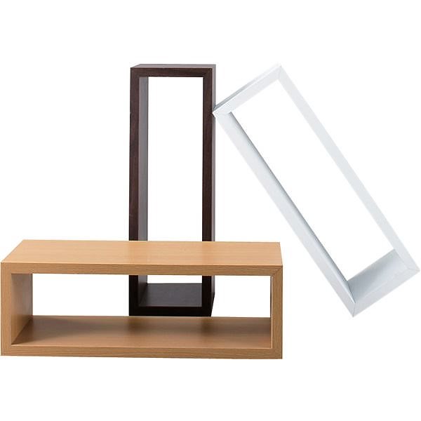 パズルラック/デザイン収納棚 コゾー ブラウン 幅54cm NWS-556BR インテリア家具 ディスプレイ用品