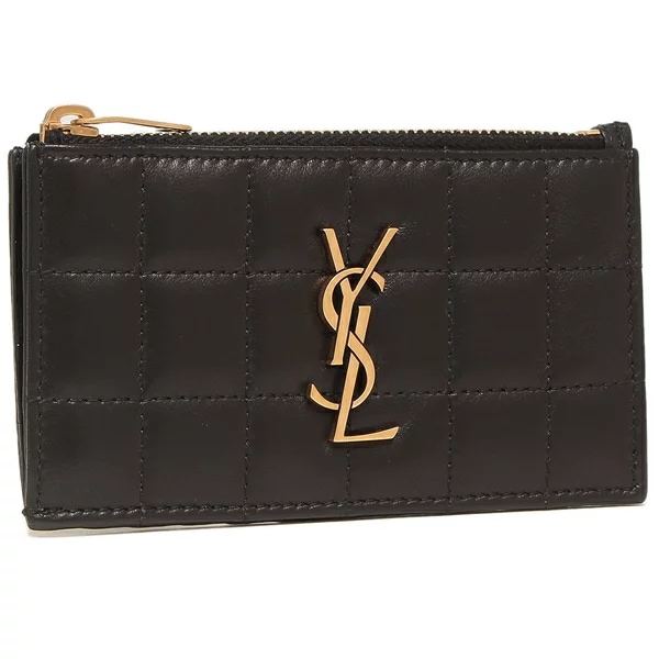 フラグメントケース 小銭入れ コインケース カサンドラ ブラック レディース SAINT LAURENT PARIS 743107 AABVP 1000