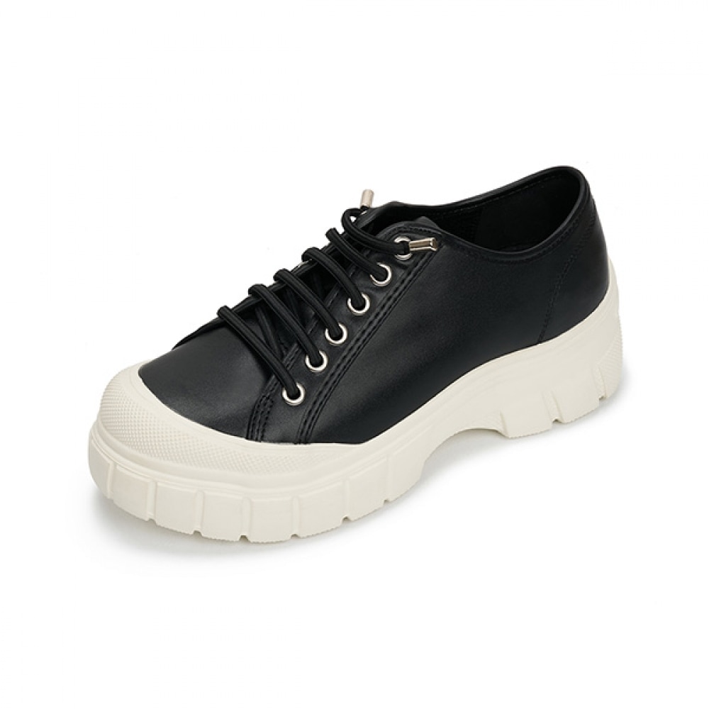 [ムック] M.Mook フリング牛革バンディングチャンキースニーカーブラック 516523306AA