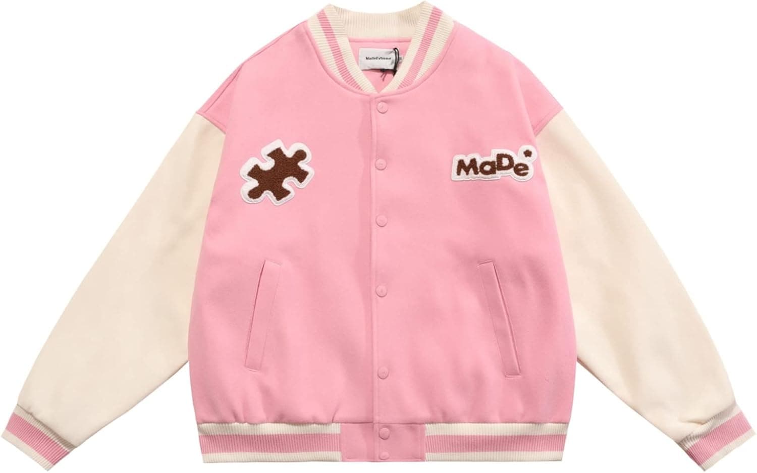 秋冬 ジャケット メンズ スタジャン バイカラー タオル刺繍 ラシャ 保温性 防風 カジュアル 裏地付き ジャンパー ユニセックス 野球服 アメカジ レトロ ストリート オシャレ 大きいサイズ オーバ