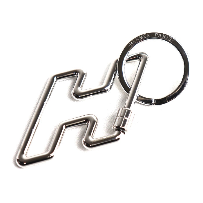 HERMES エルメス H トゥ スピード キーリング シルバー レディース 中古 美品