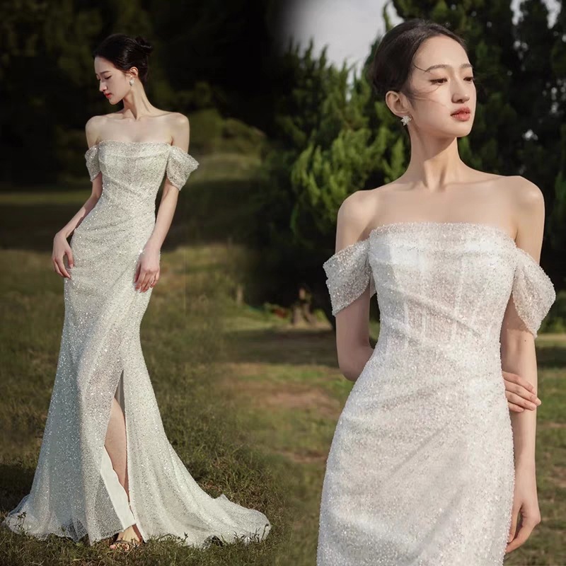 ウエディングドレス 白 Aラインドレス レーンライン ブライダル 結婚式 花嫁 挙式 二次会 レディース ロングドレス レース プリンセスライン 撮影 編み上げ式