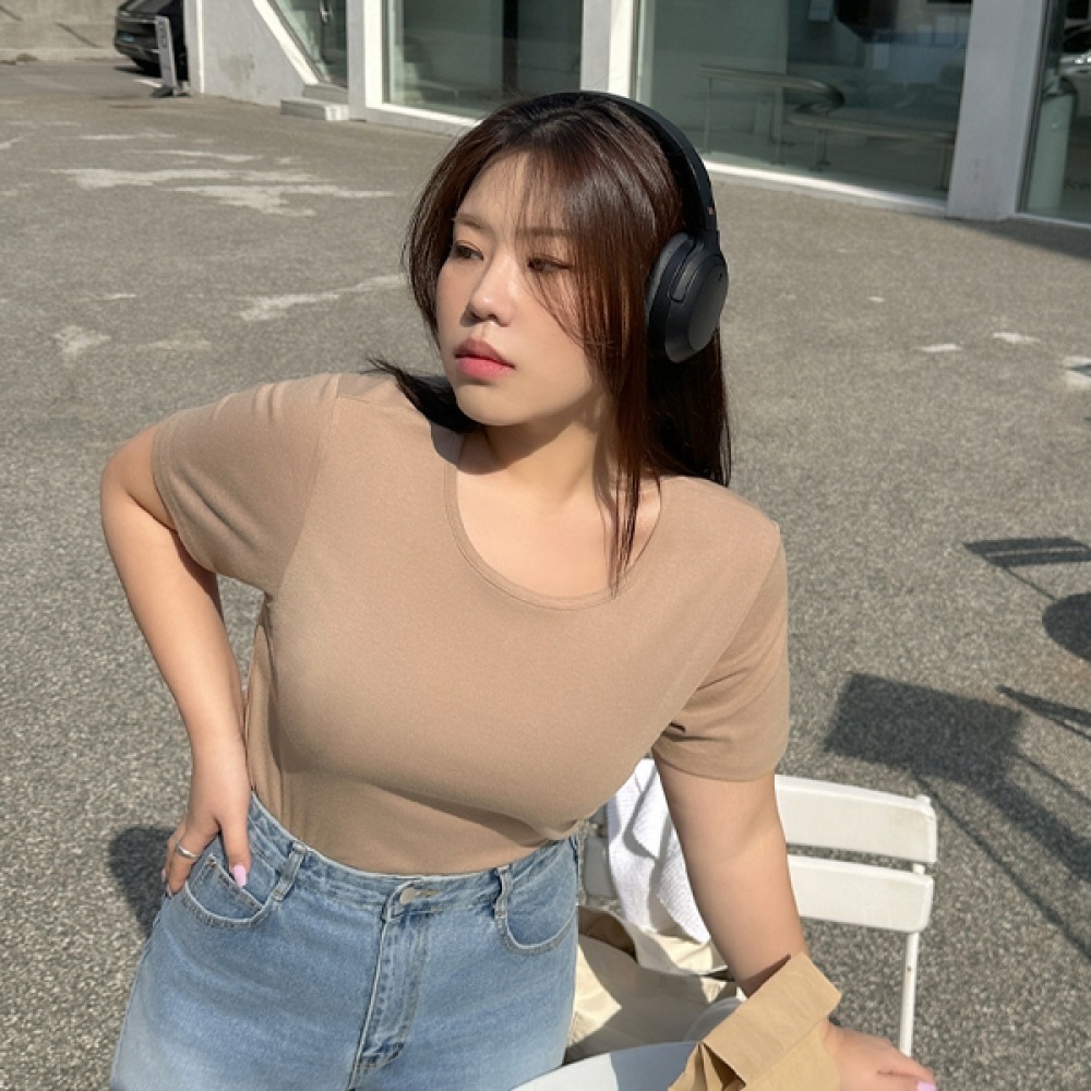 (JSTYLEのイーブレット) 1+1イーブレットメルーダベーシックスパンTシャツ JSTYLE