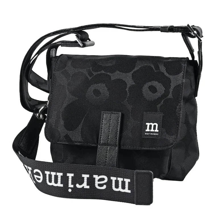 ショルダーバッグ ミニ メッセンジャーバッグ Unikko ウニッコ レディース ブラック 92803 092803 999 北欧雑貨 北欧デザイン