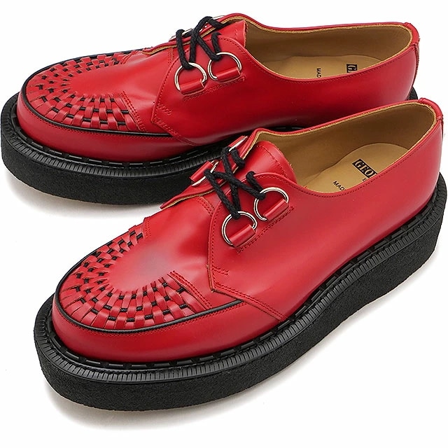 レザーシューズ ラバーソール スキップトン [3588-VI-057] SKIPTON メンズ 靴 厚底 英国製 MADE IN ENGLAND RED
