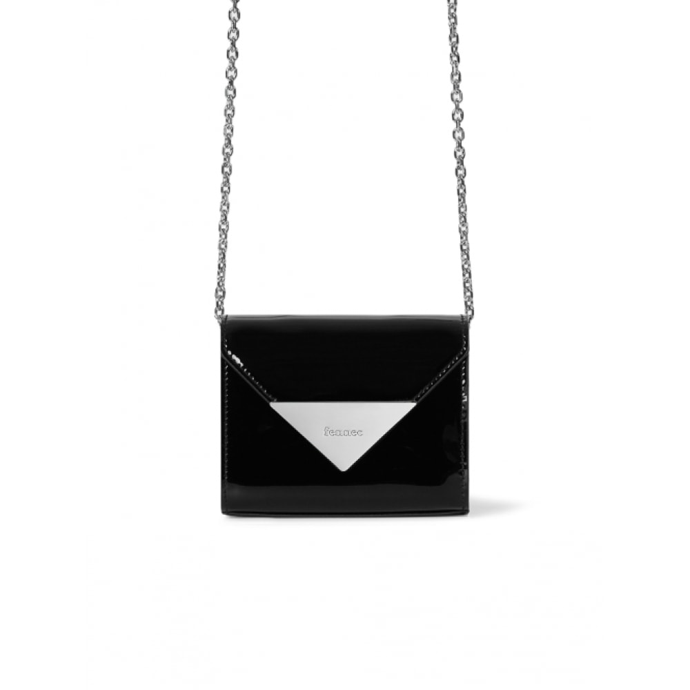 フェネックトライアングルマイクロバッグ-ブラック