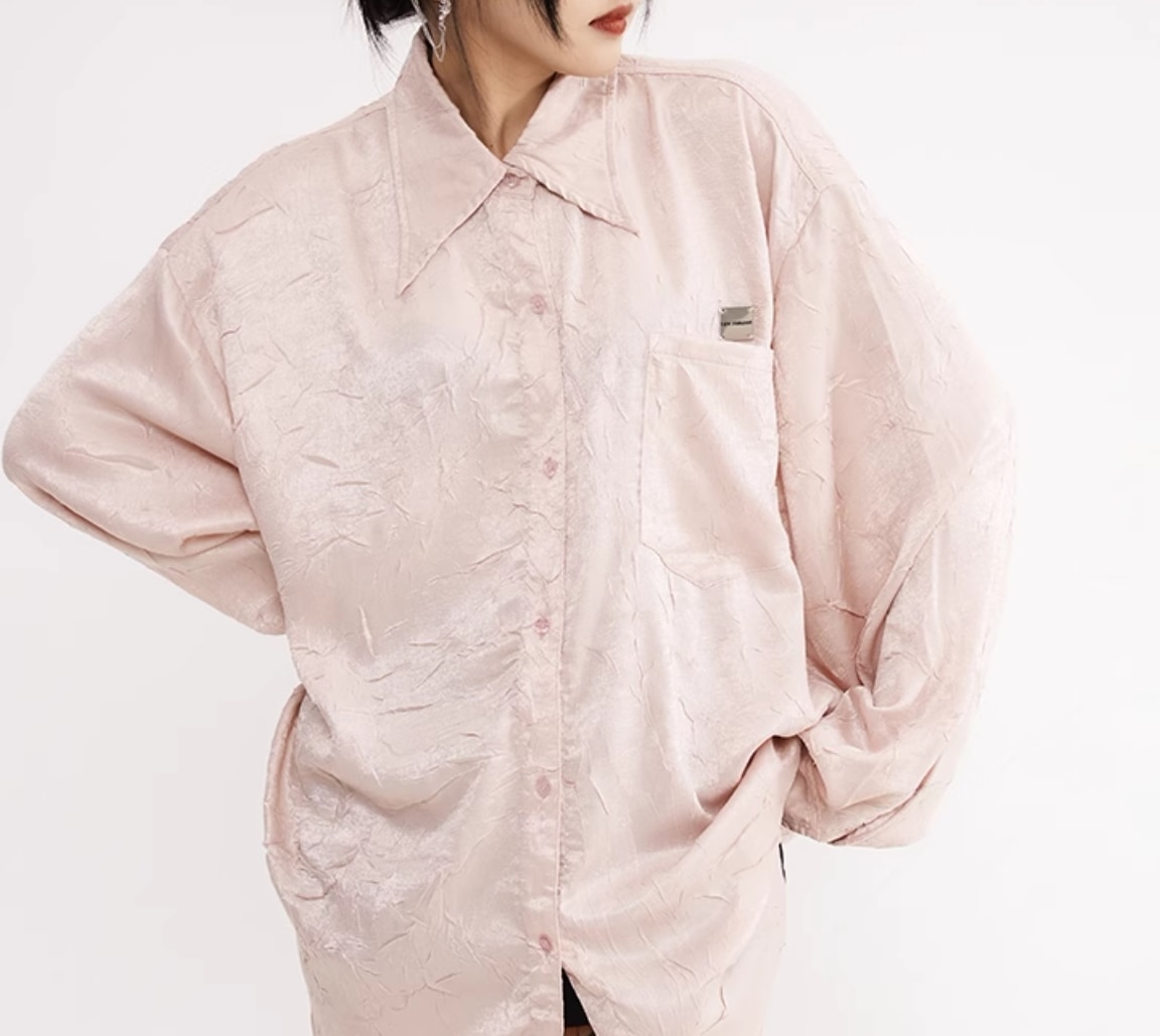 トップス シャツ ブラウス レディース 長袖 ボリューム袖 フェミニン ストリート かわいい 大人可愛い きれいめ シンプル カジュアル おしゃれ かっこいい こなれ感 ラフ メンズライク マニッシュ