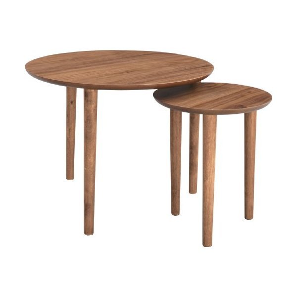 TAC-224WAL ウォールナット tomte(トムテ) [ラウンドネストテーブル] メーカー直送